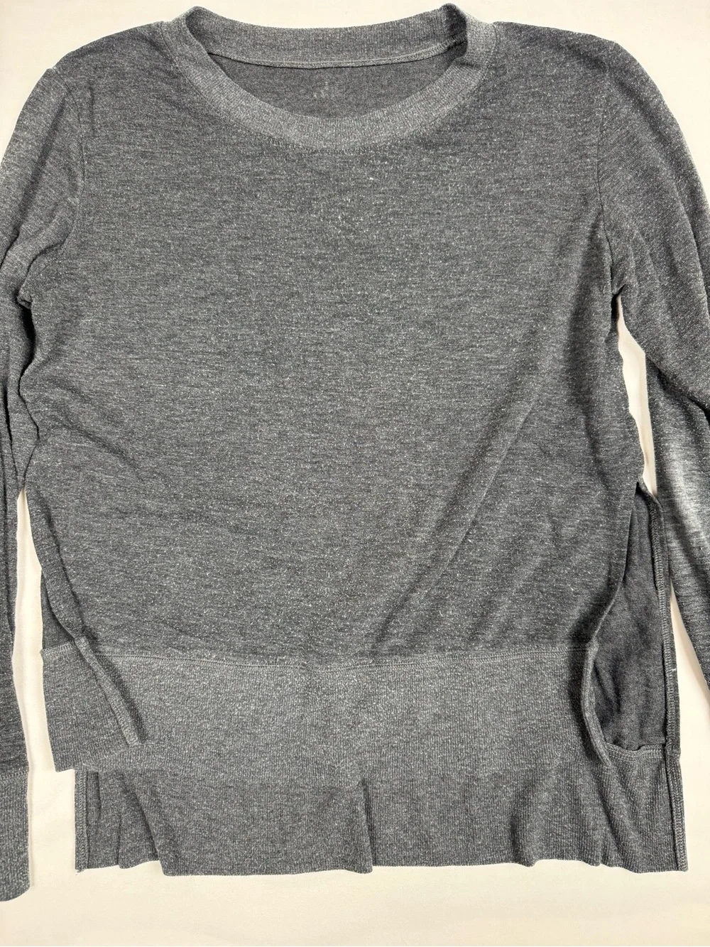 Alo Yoga Glimpse Crewneck Pullover Sweatshirt Gray Women’s L